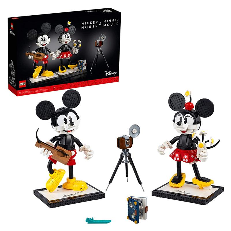 レゴ ミッキーマウス ミニーマウス 43179 LEGO Disney Mickey Mouse & Minnie Mouse Buildable Characters (43179), Classic-Style Mickey Mouse Collectible Adult Building Kit, New 2021 (1,739 Pieces)