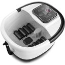 フットスパ ヒート付き 指圧マッサージ ローラー8個 温度制御 Foot Spa Bath Massager with Heat