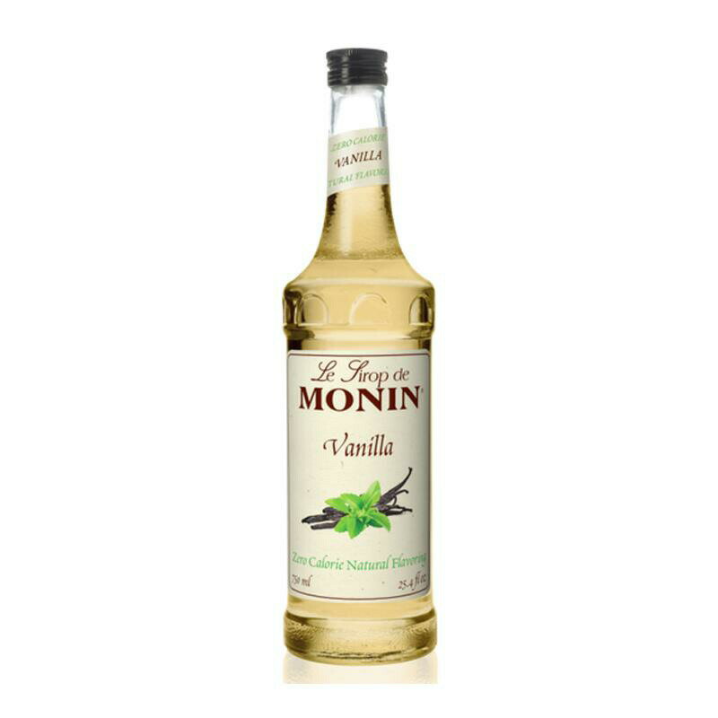 ナチュラル バニラ フレーバー シロップ ゼロカロリー 砂糖不使用 コーヒー ラテ スチーマー MONIN ZERO CALORIE NATURAL VANILLA