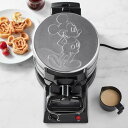 家庭用 ミッキーマウス ワッフルメーカー フリップ式 ダブル ウイリアムズ・ソノマ限定 Williams-Sonoma Mickey Mouse Double Flip Waffle Maker MIC-63 家電