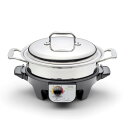 スロークッカー ステンレス アメリカ製 無水料理 360 Stainless Steel Slow Cooker, Waterless Cookware, Dishwasher Safe, Oven Safe, Surgical Grade Stainless Steel Cookware. Electric Slow Cooker Base Included 家電