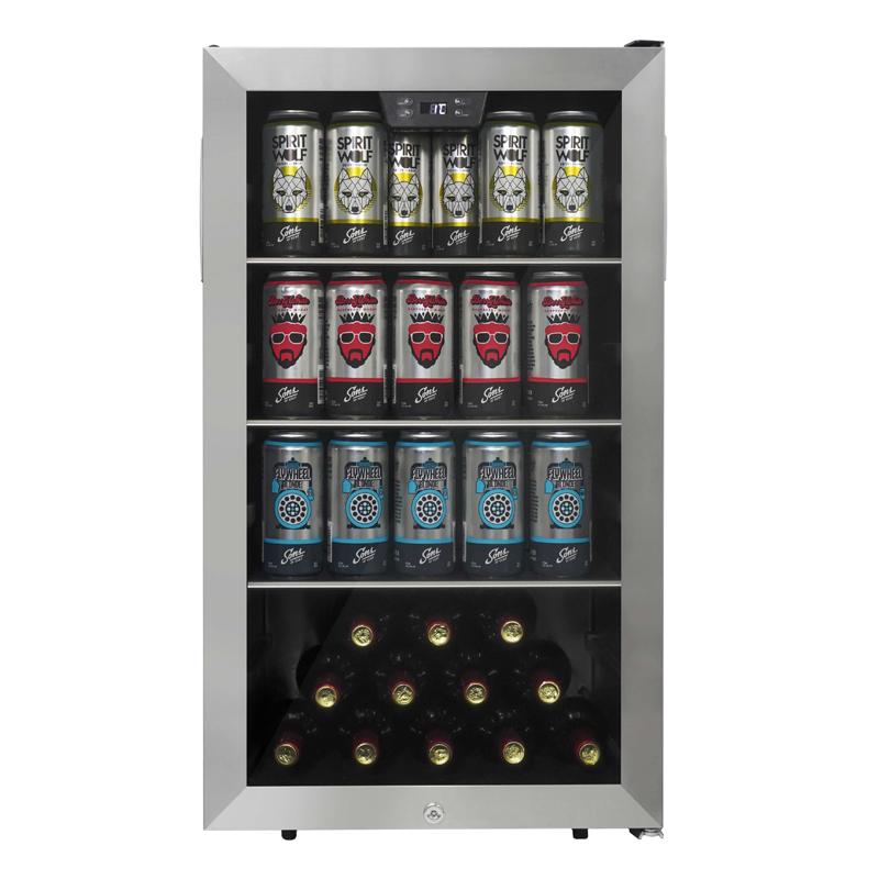 冷蔵庫 115缶 ステンレス ガラスドア 鍵付 ビバレッジセンター ダンビー Danby 115 Can Beverage Center DBC045L1SS 家電