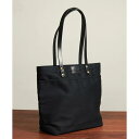 ジッパートート アメリカ製 レザーストラップ ブラック 黒 コットンツイル バッグ ARTIFACT Black Twill Zipper Tote w/ Leather Straps