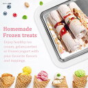 アイスクリームメーカー ロールアイス ステンレス プレート Instant Ice Cream Maker Pan and Scraper with Material of Food Grade Stainless Steel,Cold Sweet Fried Food Plate 2