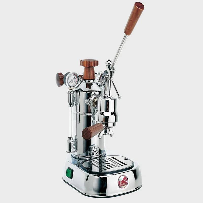 ラ・パボーニ社 エスプレッソマシン プロフェッショナル 8カップ 真鍮 イタリア製 La Pavoni Professional Chrome with Wood PCW-16 Made in Italy