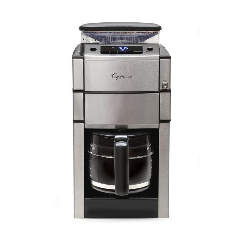 Jvb\ R[q[[J[ ҂ OC_[t 12Jbv KXJtF Capresso Coffee PRO Plus Glass Combination Coffeemaker & Burr Grinder Ɠd