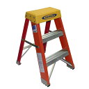 折りたたみ ステップ 高さ61cm グラスファイバー 136kgまで Werner 2FT TYPE IA FIBERGLASS STEP STOOL 6202