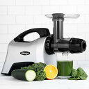 オメガ スロージューサー シルバー Omega Juicer NC1000HDS Juice Extractor and Nutrition System Slow Masticating BPA-FREE with Quiet Motor and Reverse Easy to Clean, 200-Watt, Silver 家電