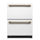 冷蔵庫 161L 引き出し アンダーカウンター ステンレス カフェCafe 24 Inch Built-In Dual Drawers Refrigerator with 5.7 Cu. Ft. Capacity CDE06RP4NW2 家電 【代引不可】