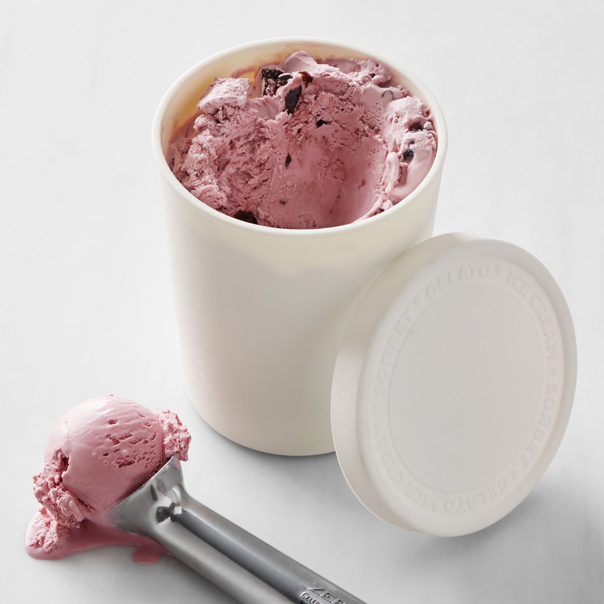 ウイリアムズ・ソノマ アイスクリーム用 保存容器 945ml BPAフリー Williams Sonoma Ice Cream Storage Tub, Round, 1-Qt.