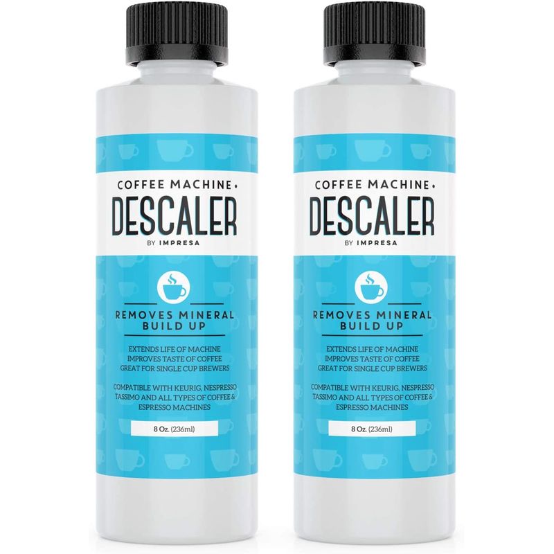 GXvb\}V R[q[[J[p fXP[[ 2{Zbg XP[ ΊD N[jO IMPRESA Descaler (2 Pack, 2 Uses Per Bottle) - Made in the USA - Universal Descaling Solution