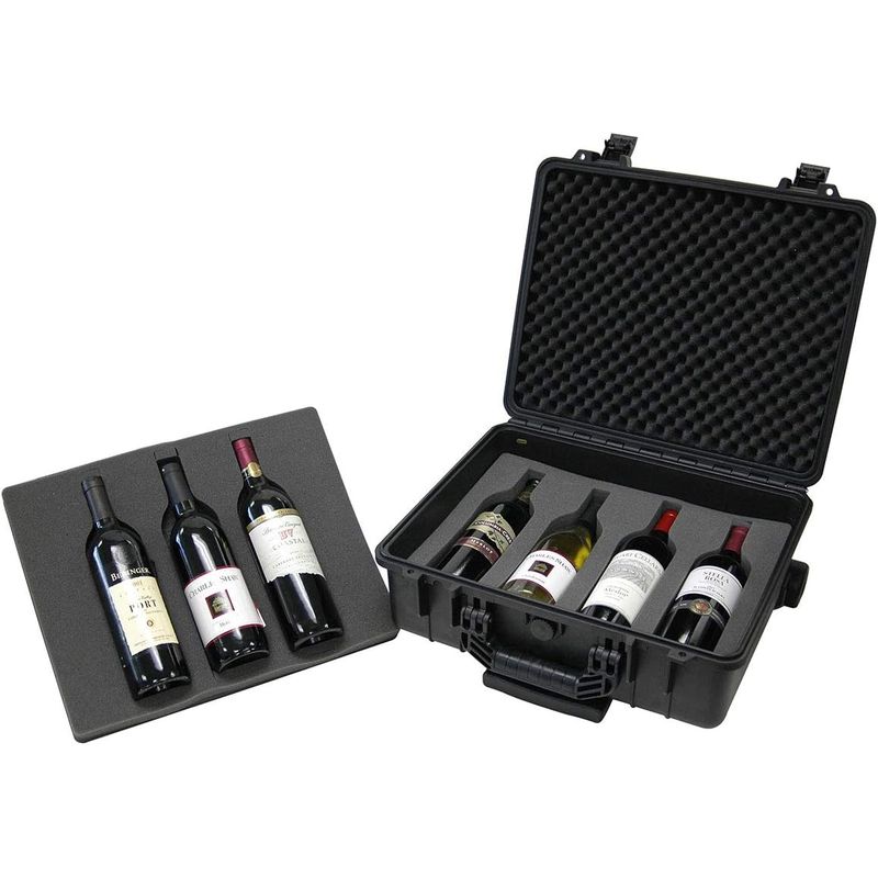 ボトルキャリーバッグ ボトル用 トラベル キャリー ケース 7本 ワイン ビン 持ち運び T.Z. Case International T.z 7-Bottle Wheeled Wine Case, Molded Polypropylene