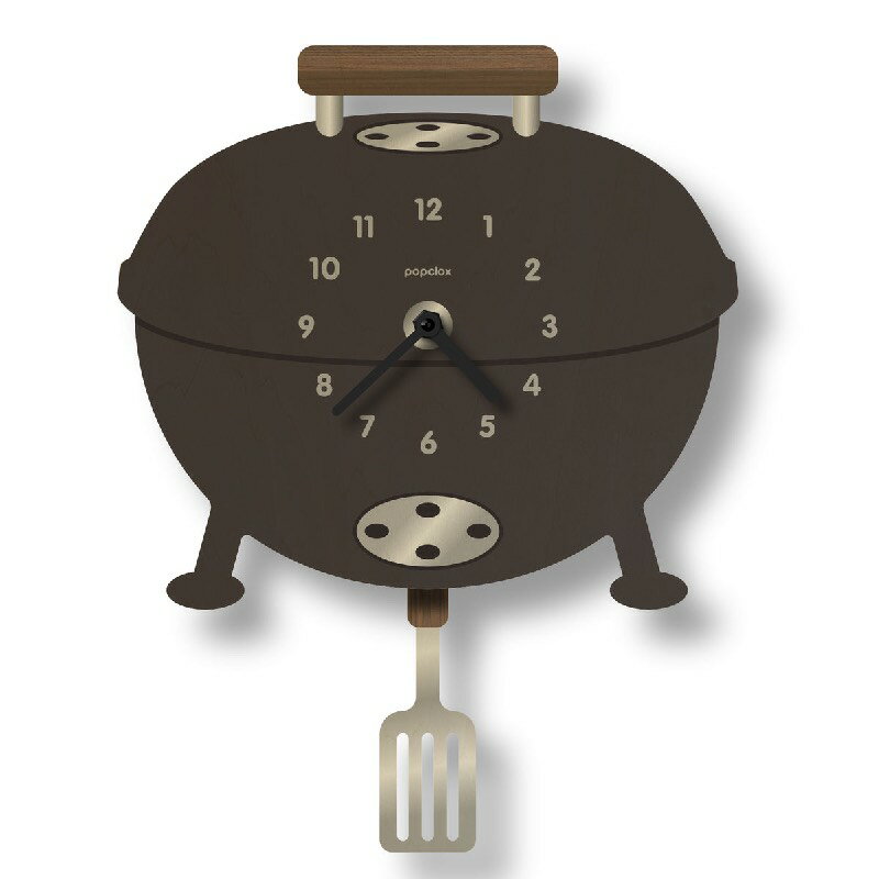 ウォールクロック グリル 木製 時計 Modern Moose grill pendulum clock