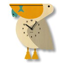 ウォールクロック ペリカン 木製 ウッド 振り子 時計 壁掛け モダン ムース Modern Moose pelican pendulum clock