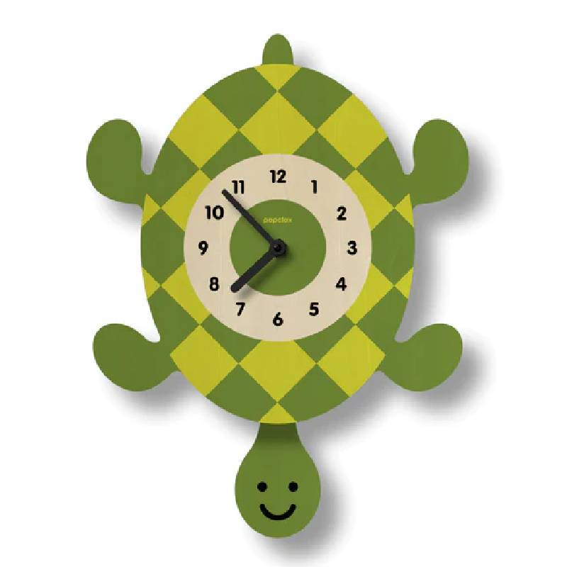 ウォールクロック カメ 木製 ウッド 振り子 時計 壁掛け モダン ムース Modern Moose turtle pendulum clock