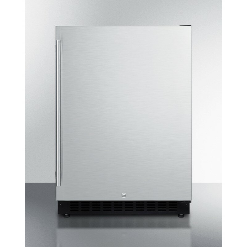 Summit 冷蔵庫 業務品質 136L ビルトイン アンダーカウンター 幅61cm 自動霜取Undercounter 24 Inch Refrigerator with Temperature Alarm 4.8 cu. ft. Capacity AL54【代引不可】