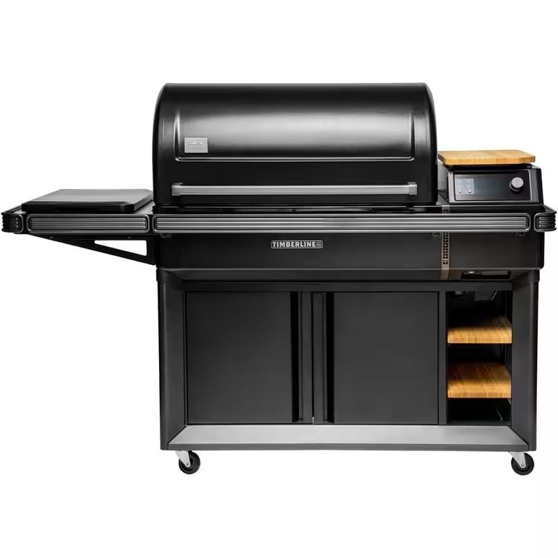 ペレットグリル 燻製機 トレガー デジタル スモーカー IH 肉用プローブ キャスター付 TRAEGER TIMBERLINE XL 家電【代引不可】