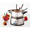 【中古】ノスタルジア チーズ&チョコレート電気フォンデュ鍋 温度調整付 Nostalgia FPS200 6-Cup Stainless Steel Elect...