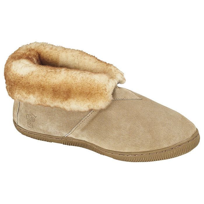 男性用フリーススリッパ Men's Fleece Lined Bootie Slippers 1