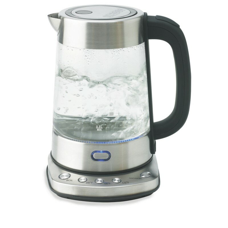 ネスコ ガラスウォーター 電気ケトル 1.7L Nesco GWK-03 Electric Glass Water Kettle, 1.8-Quart, Gray 家電