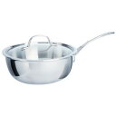 カルファロン 2.8L シェフズパン・フタ付片手鍋 Calphalon Tri-Ply Stainless Steel 3-Quart Chef's Pan with Cover 1767724