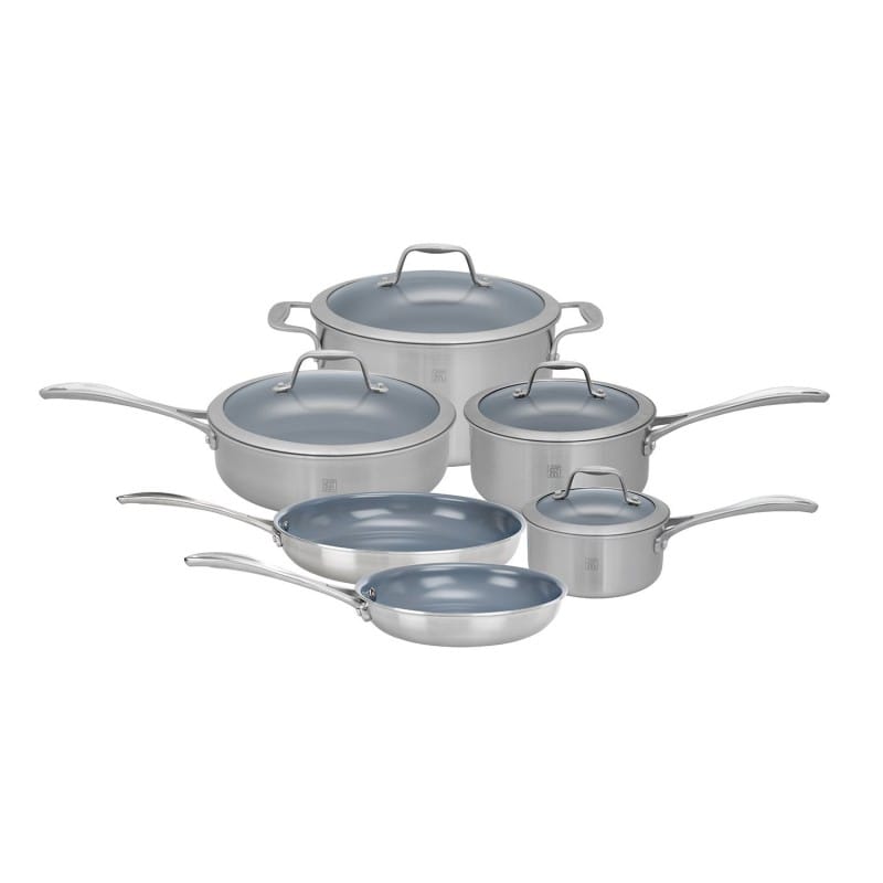 ツヴィリングJ.A.ヘンケルス スピリット 鍋 10点セット Zwilling J.A. Henckels Spirit 10-Piece Cookware Set