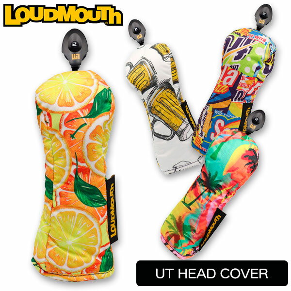 予約販売 / ラウドマウス ゴルフ ヘッドカバー ユーティリティ用 UT メンズ レディース LM-HC0022/UT / Loudmouth