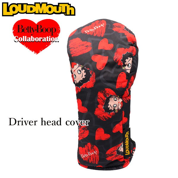 予約販売 / ベティコラボ ラウドマウス ゴルフ ヘッドカバードライバー用 撥水 軽量生地 LM-HC0023/DR / Loudmouth x Betty Boop