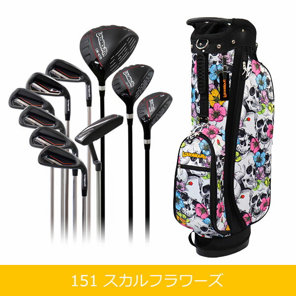 予約 / ラウドマウス ゴルフ クラブセット メンズ 15点 初心者 フルセット（クラブ...