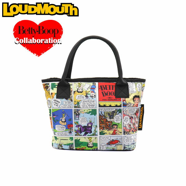 乐天商城 - ベティコラボ ラウドマウス ゴルフ 軽量生地 ラウンドポーチ メンズ レディース LM-RP0021 / Loudmouth x Betty Boop