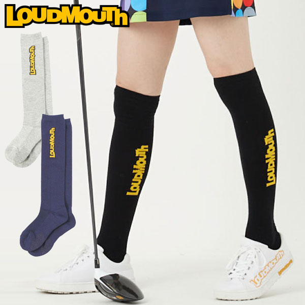 ラウドマウス Loudmouth レディース ハイソックス ゴルフ スポーツ用 762956 滑り止め付き（ゆうパケット発送）