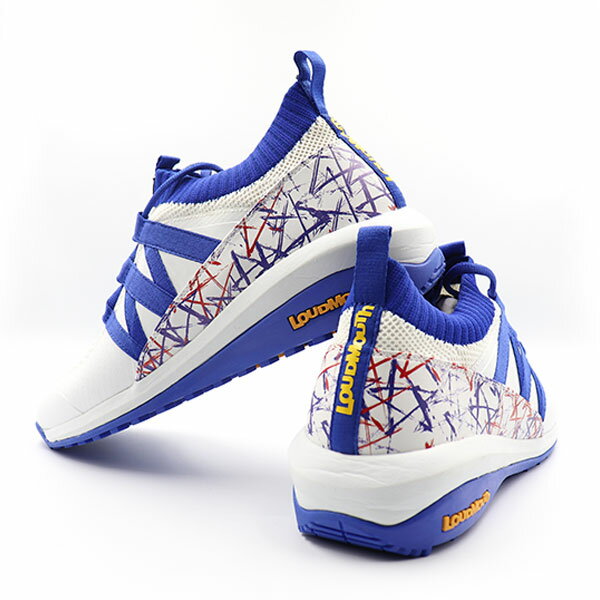 【2023年春夏】 ラウドマウス メンズ スパイクレス ニット ゴルフ シューズ / 355 トリコスターズ （Trico Stars） カジュアル ニット素材 Loudmouth LM-GS0003