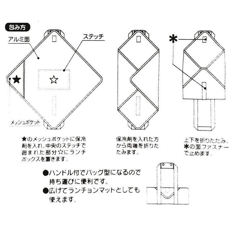 スヌーピー KBCH1 ハンドル付保温保冷ランチクロス(ピーナッツ ライフスタイル)