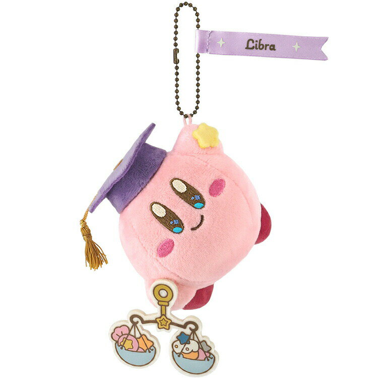 별의 커비 EA-HC07 마스코트 커비 게임 캐릭터 볼 체인 귀여운 별자리 천칭 자리 KIRBY 별자리 컬렉션