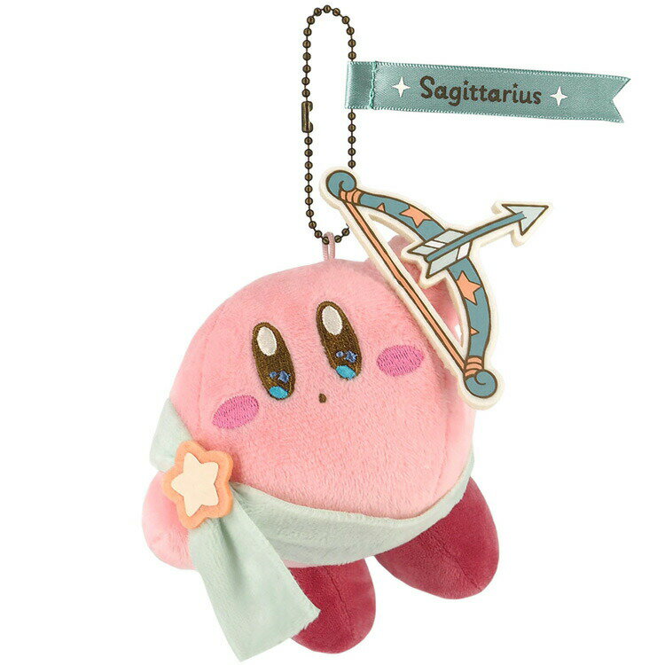 별의 커비 EA-HC09 마스코트 커비 게임 캐릭터 볼 체인 귀여운 별자리 궁수자리 KIRBY 홀로스코프 컬렉션