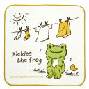 ピクルス タオル ピクルス ランドリー 601712 ミニタオル プチタオル ハンドタオル ハンカチ かえるのぴくるす pickles the frog カエル