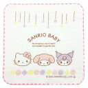 サンリオキャラクターズ ガーゼタオルハンカチ ピンク サンリオベビー ベビー用品 SANRIO Baby ハローキティ マイメロディ クロミ 赤ちゃん よだれ拭き 肌に優しい