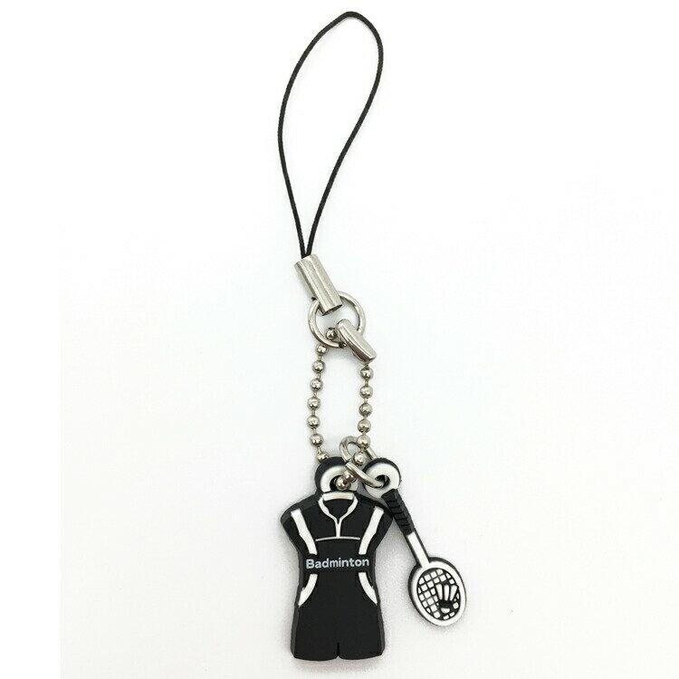 ガンガン行こうゼッ!部活道 ラバーストラップ ストラップ キーホルダー チャーム バドミントン部 280169