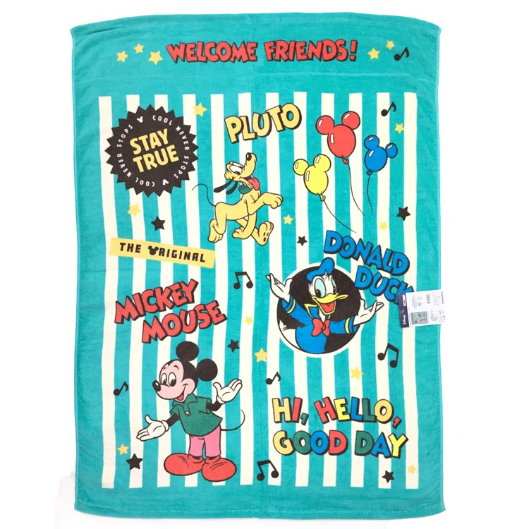 ミッキーマウス お昼寝ケット ハローグッデイ 790696 タオルケット Mickey Mouse Disney ディズニー