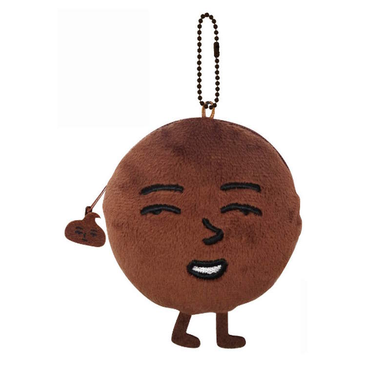 楽天キャラクターハウス　キャロルカントリーマアムチョコまみれ ぬいぐるみ小銭入れ A コインケース コインポーチ 小物入れ マスコット ボールチェーン お菓子シリーズ 557294
