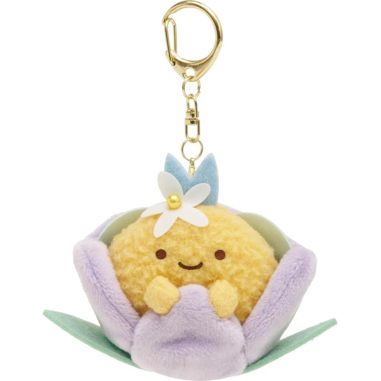 すみっコぐらし 花さくぶらさげぬいぐるみ あじふらいのしっぽ ざっそうとようせいのお花畑 キーホルダー ぬいぐるみマスコット 【お1人様3点限り】