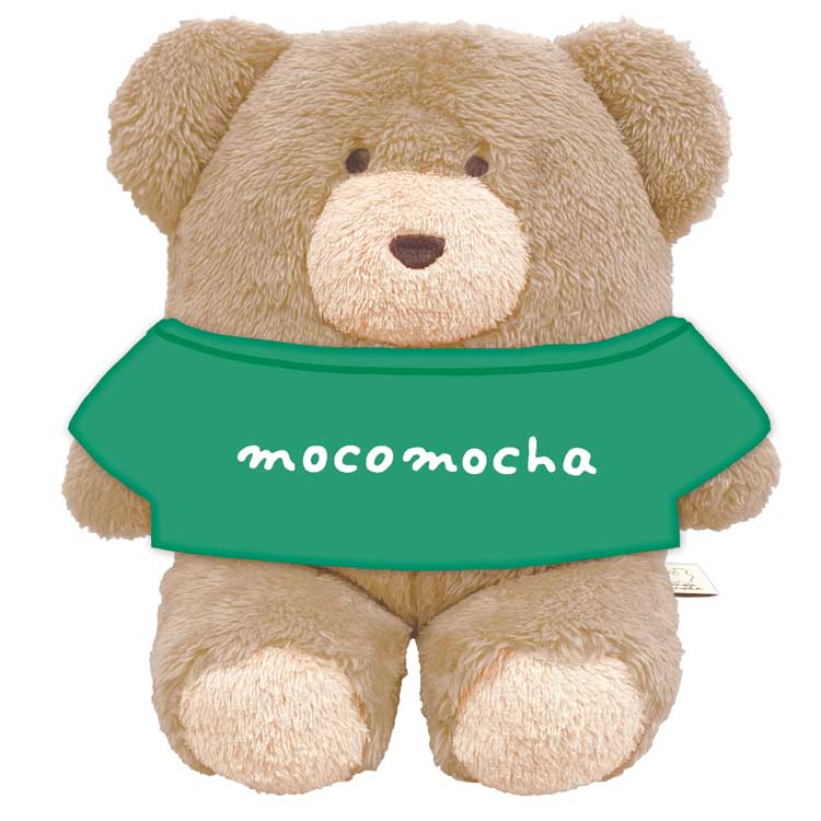 ほっこりモコモカ ぬいぐるみ モカ グリーン 892471 メンカラ mocomocha 緑