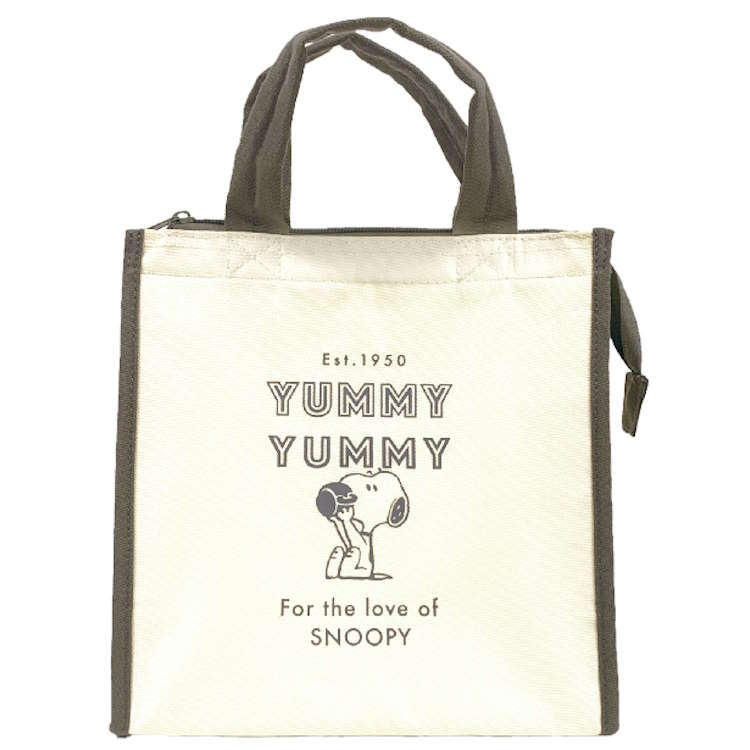 スヌーピー ランチバッグ It's yummy 弁当袋 ランチ袋 スクエアバッグ 手提げ 143784