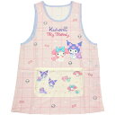 マイメロディ&クロミ エプロン 大寸 転写脇釦 3L~4L ピンク 880411 SANRIO サンリオ