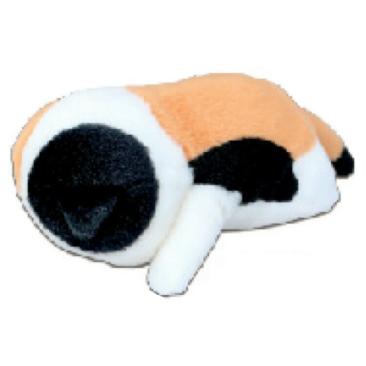 乐天商城 - ぼうみたいなねこ ぬいぐるみ うつぶせ みけぼう