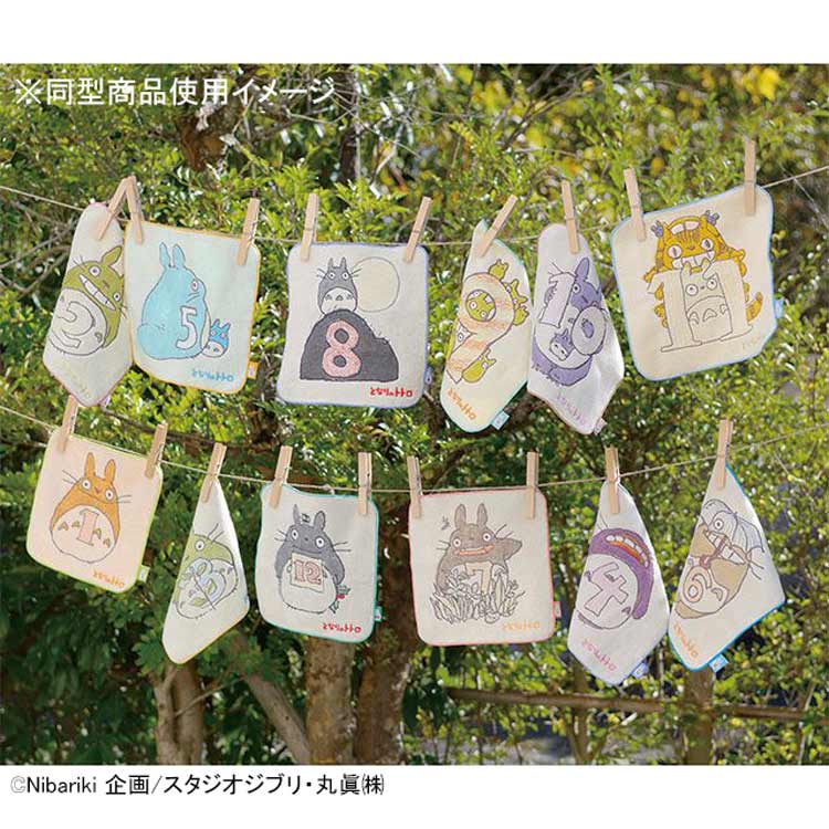 キャラクターハウス キャロルのとなりのトトロ ミニタオル トトロ10 876482 カレンダーシリーズ スタジオジブリ 丸眞｜アングル3