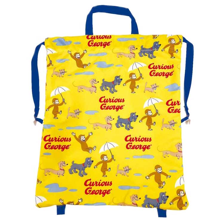 おさるのジョージ 撥水ナップサック イエロー 420232 入園入学 男の子