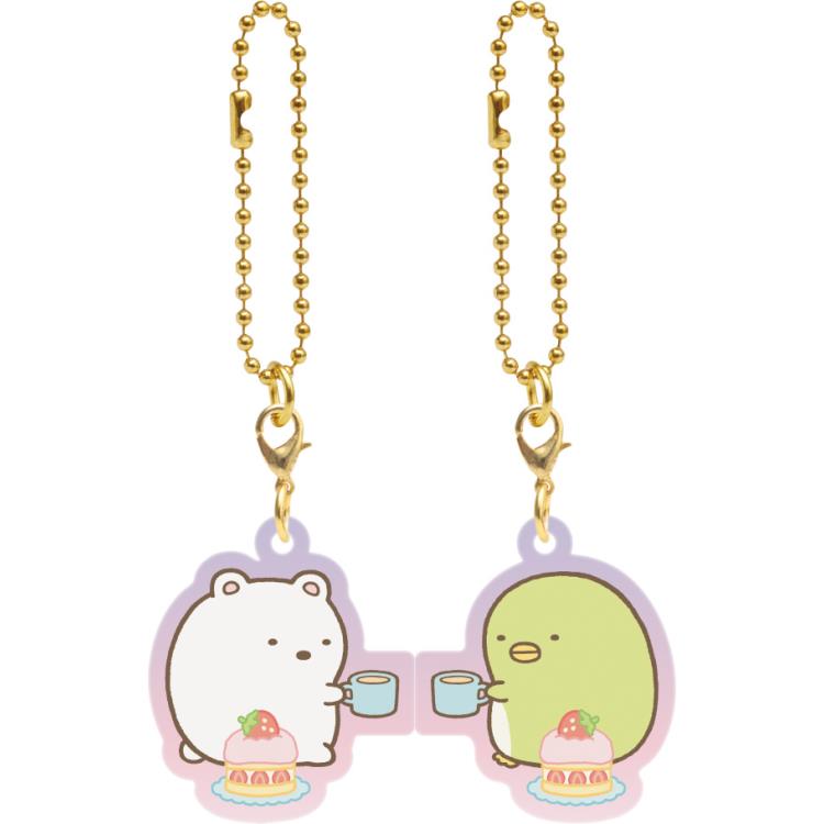 すみっコぐらし すみっコキーホルダー2個セット しろくま&ぺんぎん? わくわくコレクション ペアキーホルダー ファスナーチャーム
