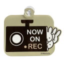 ミッフィー カーサイン NOW ON REC サイン メッセージ カメラ搭載 717947 カー用品 吸盤付