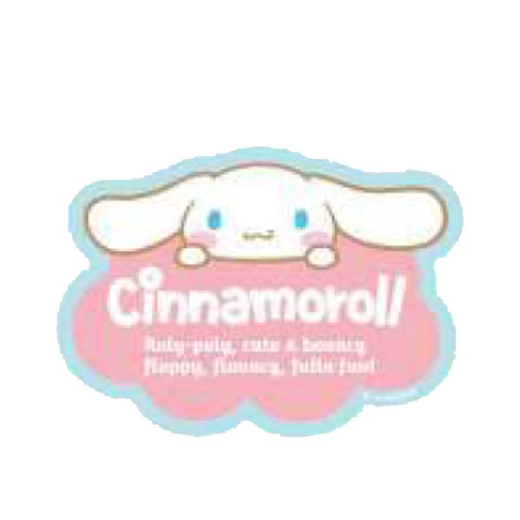 シナモロール アウトドアステッカー くも シール デコ デコレーション 目印 ワンポイント 053170